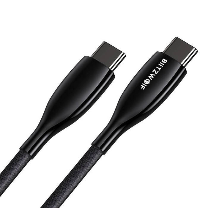 USB-C to USB-C cable BlitzWolf BW-TC24, 100W, 5A, 0.9m (black)