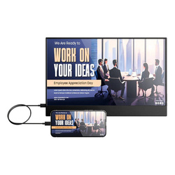 Przenośny monitor 14 cali PCM3-AIR Blitzwolf USB-C HDR FHD Full HD 1080p