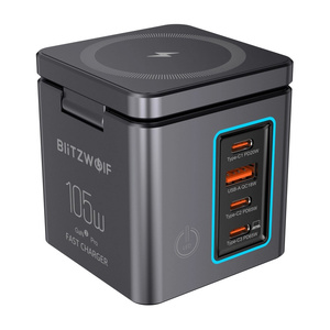 Ładowarka sieciowa Blitzwolf BW-i113 GaN, USB-A, 3xUSB-C, 105W