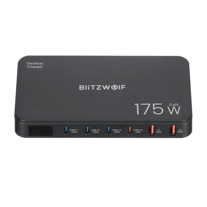 Blitzwolf BW-S30 6-in-1 Charging Station 4xUSB-C + 2xUSB 175W