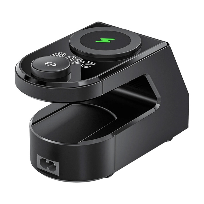 Budzik z ładowarką Blitzwolf BW-FW10 2xUSB-A, 4xUSB-C, 240W