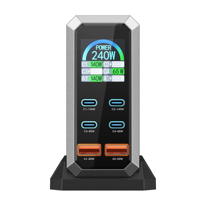 Charger blitzwolf BW-S31 network adapter 2xUSB-A, 4xUSB-C, PD, 240W