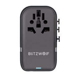 Adapter Podróżny 5w1 Blitzwolf BW-TA2 2xUSB PD + 2xC QC + C GaN 100W