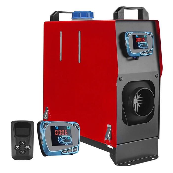 Ogrzewanie postojowe / nagrzewnica Blitzwolf BW-AH-V2B-BT, 5kw, 12V z wejściem AC sterowane aplikacją + adapter + kontroler z wyświetlaczem + Bluetooth