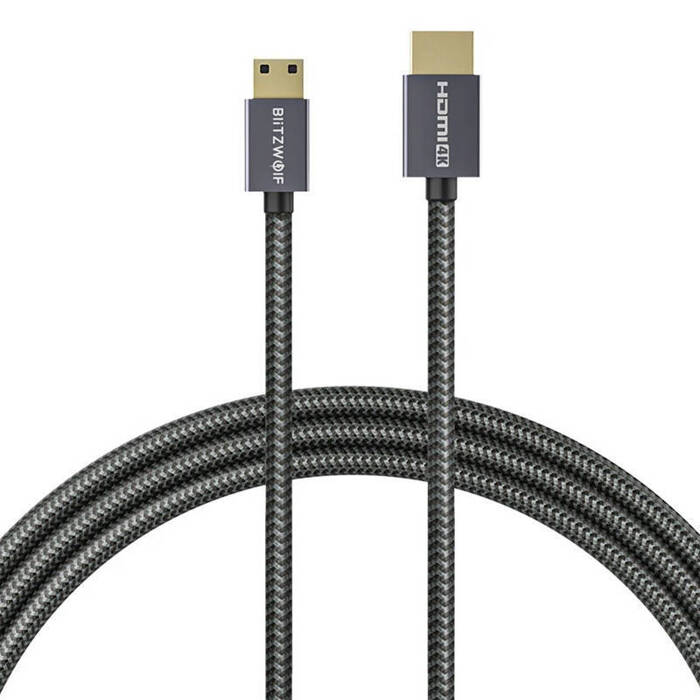 Kabel 4K HDMI do HDMI Blitzwolf BW-HDC4 1,2m (czarny)