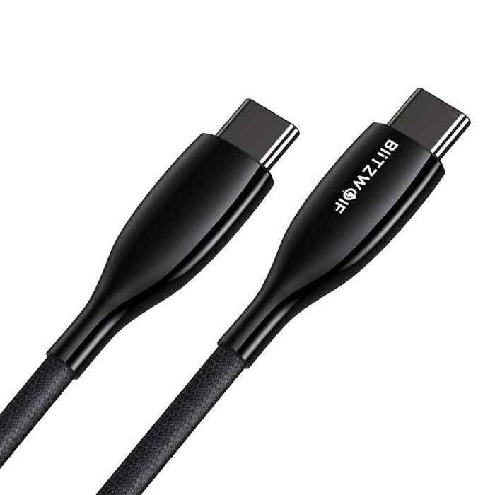 Kabel USB-C do USB-C BlitzWolf BW-TC24, 100W, 5A, 0.9m (czarny)